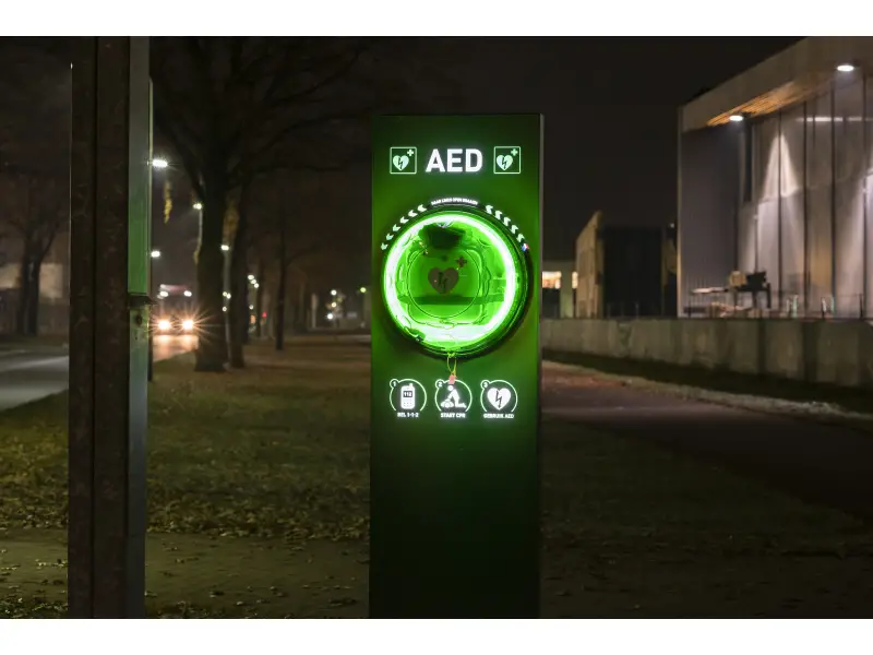 Rotaid 24/7 in dorpskern Venray, gemeente-AED-netwerk, openbare 6-minutenzone
